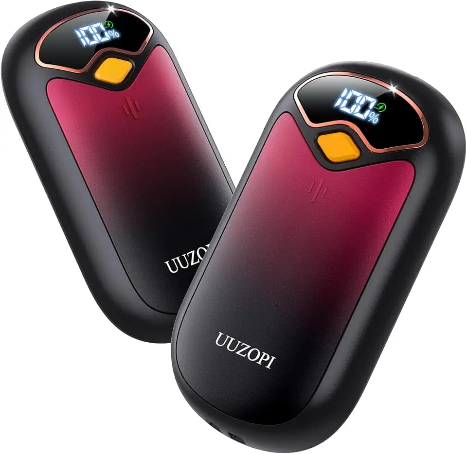 Hand Warmers Rechargeable - Magnetic Electric Hand Warmers 2 Pack, LED Display, 4 Settings Fast Heating Reusable Portable Heater Handwarmers for Golf Hunting Camping Essentials, Gifts for Men Women