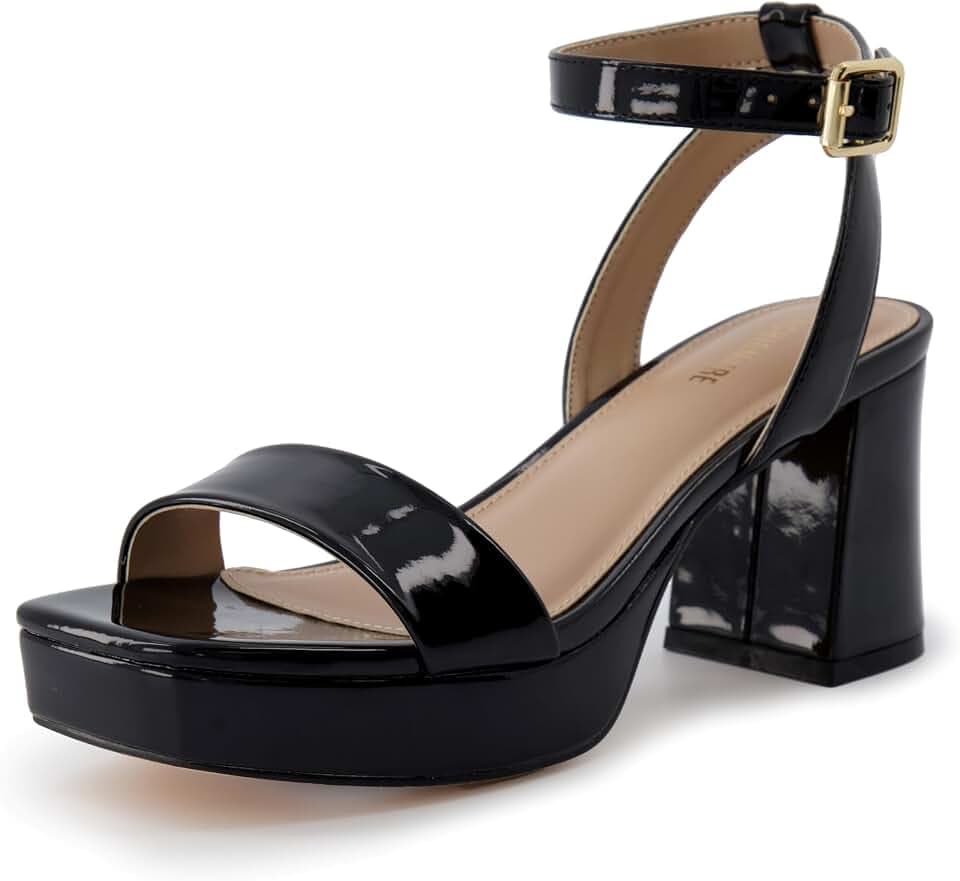 CUSHIONAIRE Women's Cherry platform dress sandal +Memory Foam and Wide Widths Available