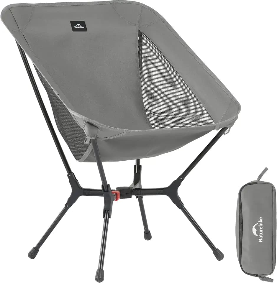 Naturehike YL01 Snap Camping Chair - 1 Second Setup Frame, 441lb Heavy-Duty