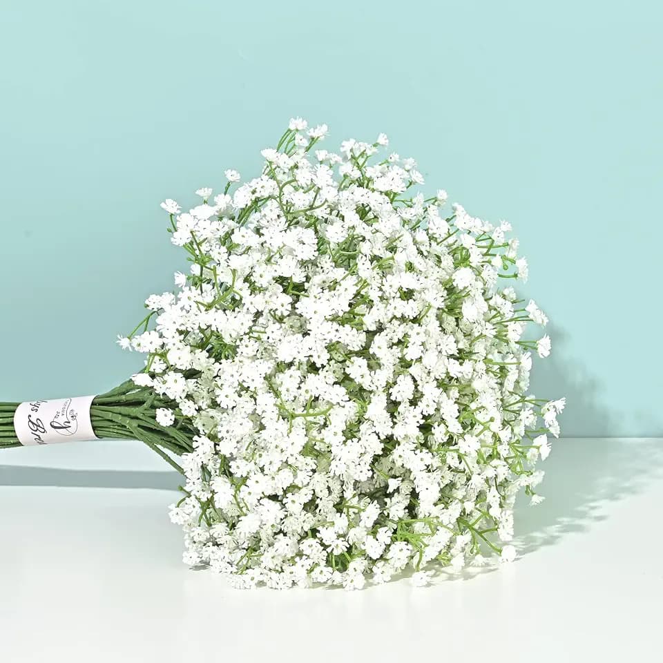 21Pcs Babys Breath Artificial Flowers, Baby Breath Flowers Artificial Bulk