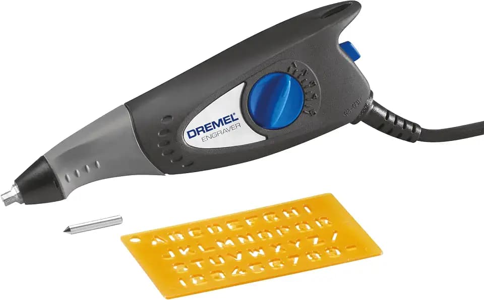 Dremel 290 Multifunktions Gravurgerät, 35 Watt, Multifunktionswerkzeug Set mit 2 Zubehören zum Gravieren in Holz, Glas Keramik, Metall, Kunststoff, Holz und Leder