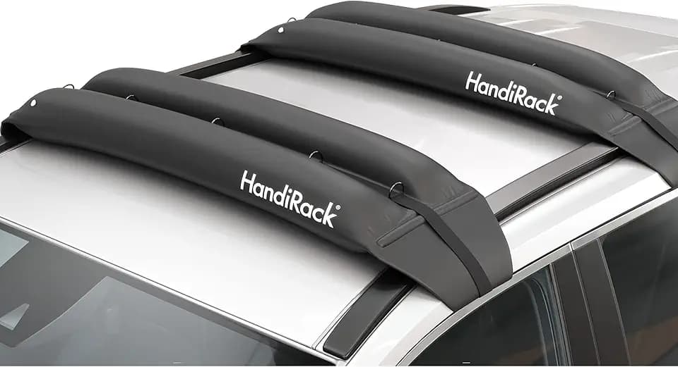 HandiWorld HandiRack Universal Dachgepäckträger für Autos; Schnellmontage Dachträger; Schwarz, H10, W33, D146cm