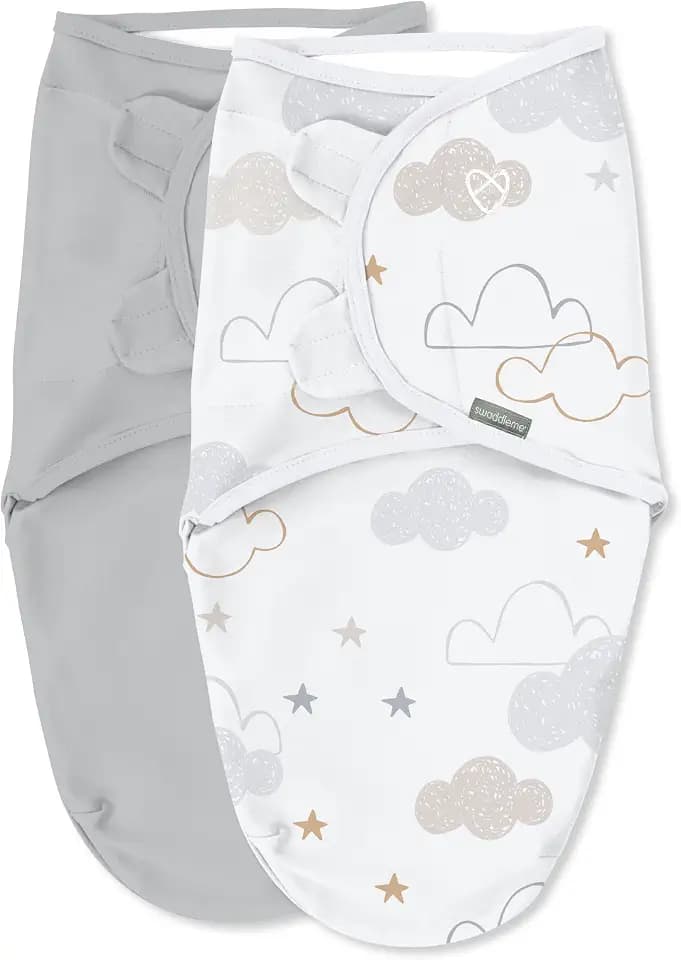SwaddleMe by Ingenuity Ingenuity Original Baby Swaddle, Space & Clouds