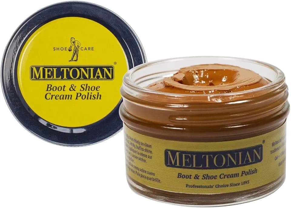 Meltonian Cream Shoe Polish, Boot Polish, Leather Shoe Polish Oil Based with Beeswax, Restores and Protects, Over 60 Colors