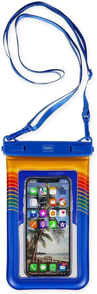 LEGAMI - wasserdichte Handyhülle, schwimmende Hülle für Smartphone, Waterproof Pouch, hermetischer Verschluss, Touchscreen-Empfindlichkeit, Unterwasser-Cover Max 6,5 Zoll, 13 x 22 x 1,5 cm