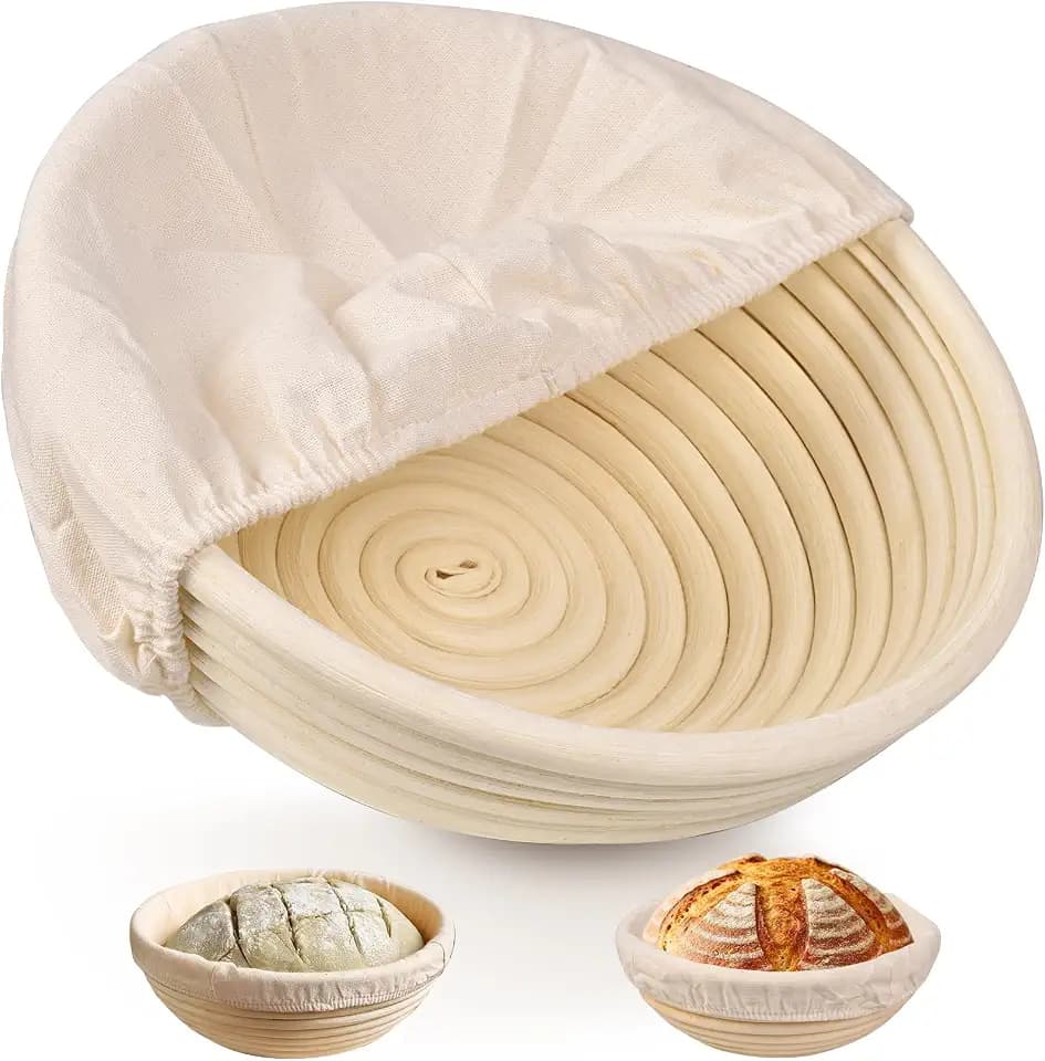 Sourdough Banneton Bread Proofing Basket, 9" Round