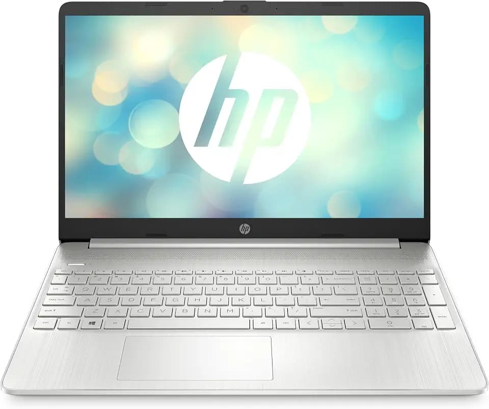 HP Laptop 15,6 Zoll FHD Display, AMD Ryzen 5-5500U, 16GB DDR4 RAM, 512GB SSD, AMD Radeon Grafik, QWERTZ Tastatur, Windows 11, Silber