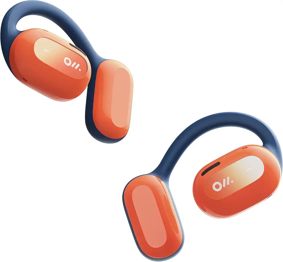 Oladance OWS2 Open-Ear Kopfhörer, kabellose Bluetooth 5.3 Kopfhörer mit Multipoint-Verbindung, kompatibel mit Android & iPhone, 19 Stunden Nutzungszeit mit Tragetasche, Orange