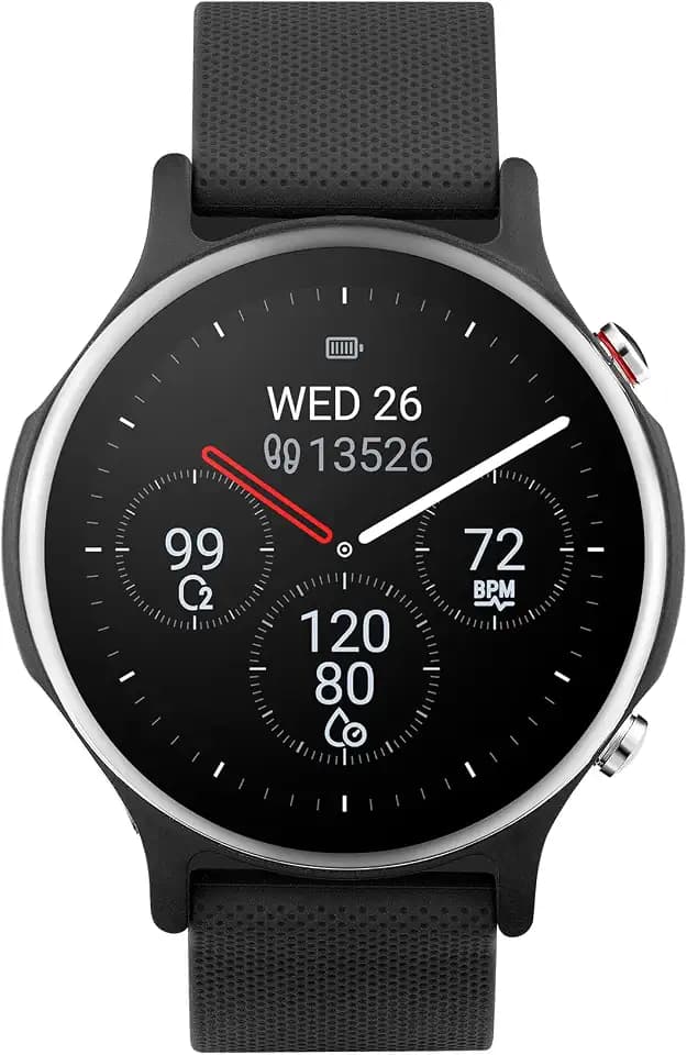 ASUS VivoWatch 6 (HC-D06) - Smartwatch with 1.39" AMOLED Touch Panel, ECG + PPG + BIA Sensors, Body Composition Analysis, One-Touch Health Management, HealthConnect