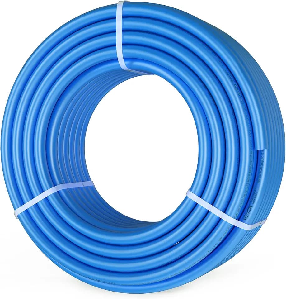 VEVOR PEX-A Pipe 3/4 Inch x 100 Feet, Non-Oxygen Barrier Flexible Pipe Tubing, Blue for Hydronic Radiant Floor Heating, Water Plumbing Applications with Cutter