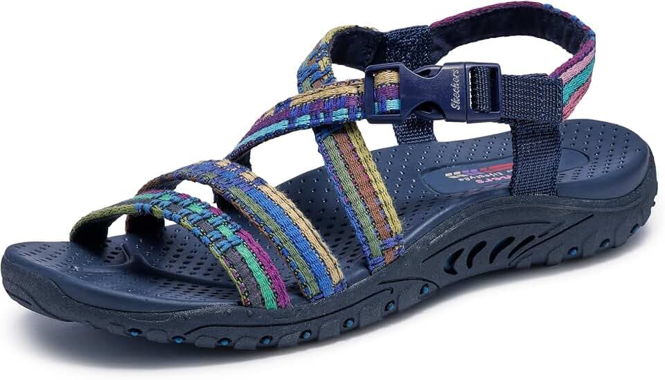 Skechers Women's Reggae Sew Me Boho Slingback Sandal