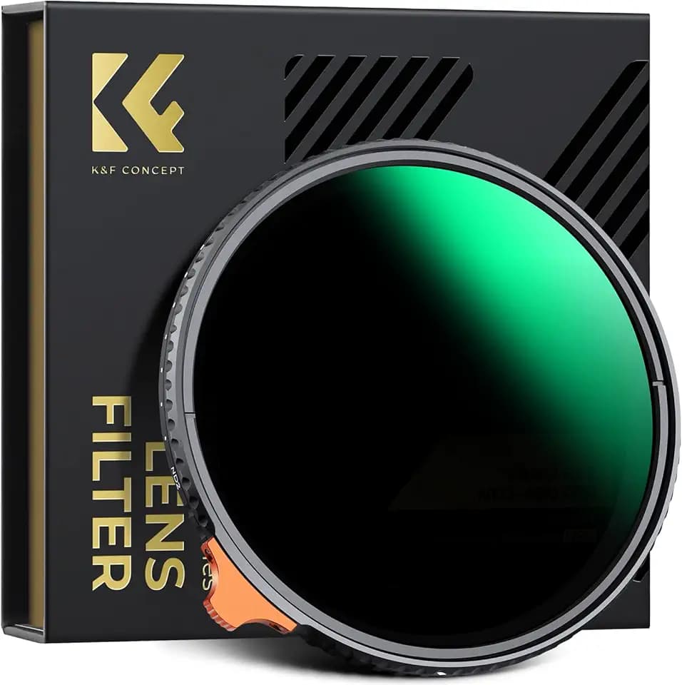 K&F Concept Nano-X 95mm ND Filter Variabler Graufilter ND2-400 (1-9 Stop) Vario ND Filter mit Filtertasche
