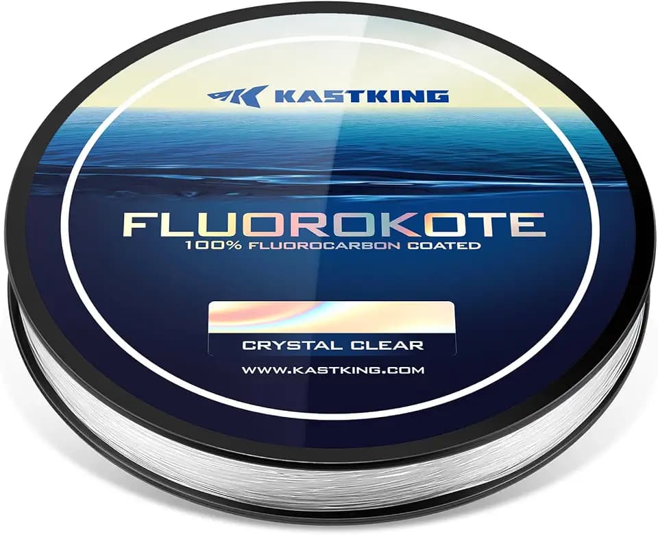 KastKing Fluorokote Fluorocarbon Coated Fishing Line, Fluorocarbon Leader