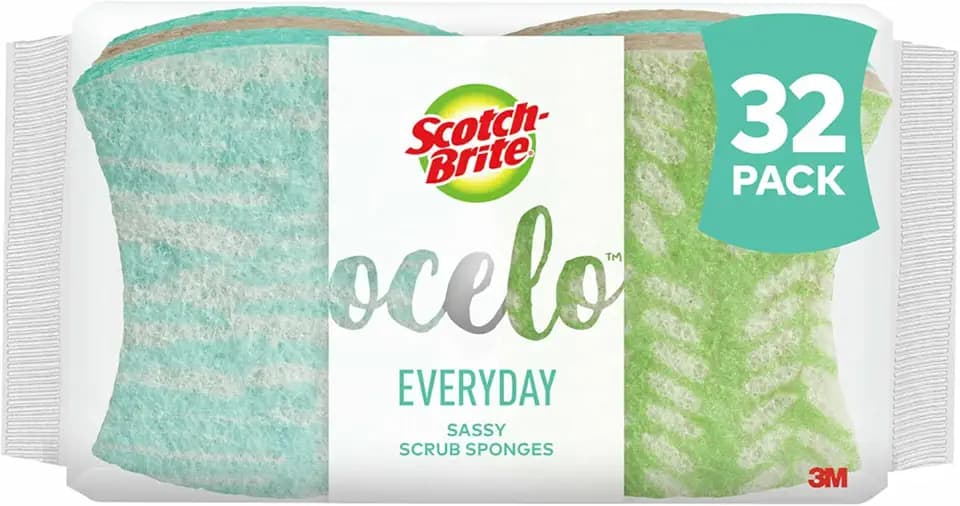 Scotch-Brite ocelo Non-Scratch Scrub Sponges, 32 Pack