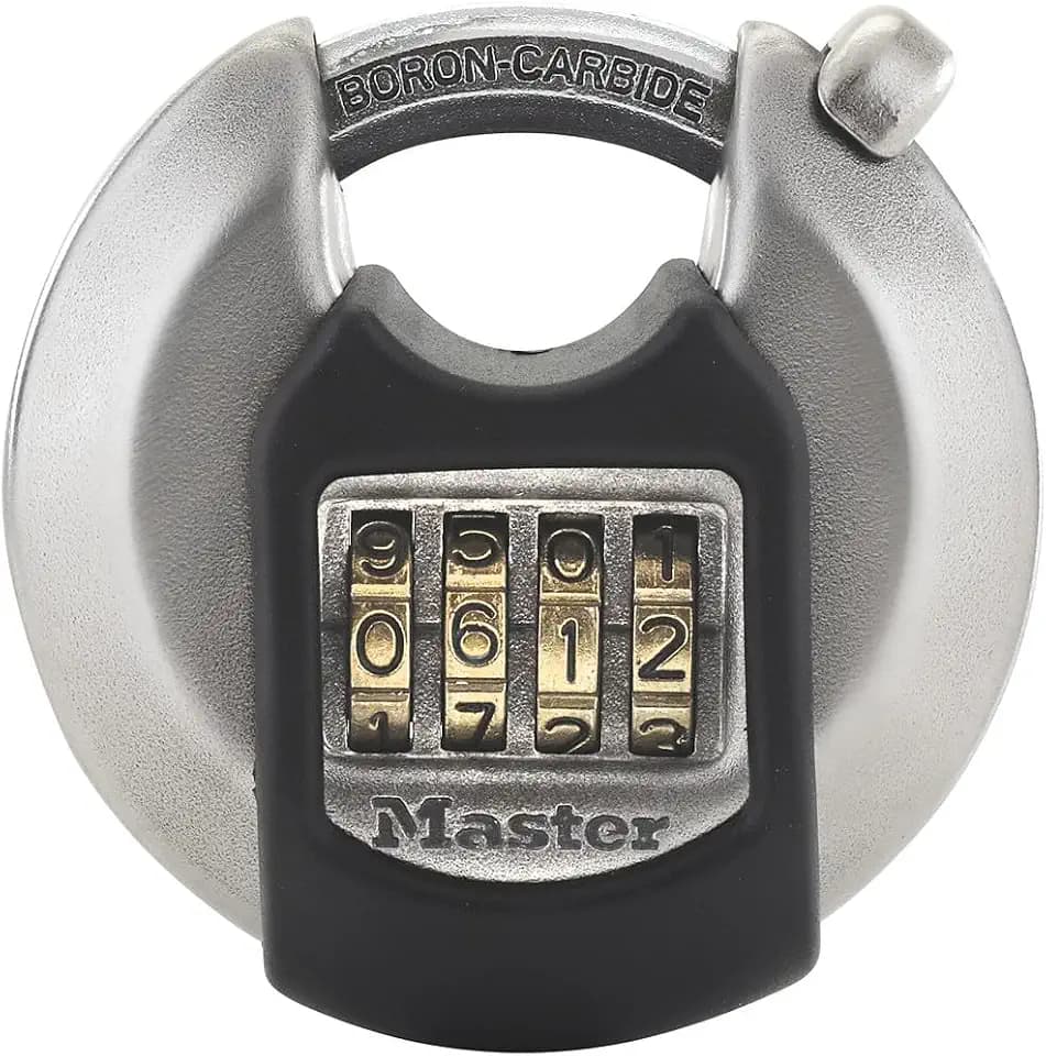 Master Lock Magnum Combination Discus Padlock, Shrouded Shackle M40NUMEC