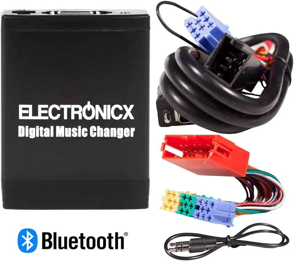 Electronicx Elec-M06-VW8D+20Pin-BT Musik Adapter Bluetooth für USB, MP3, AUX, SD CD-Wechsler für Audi 8+20 Pin Autoradio