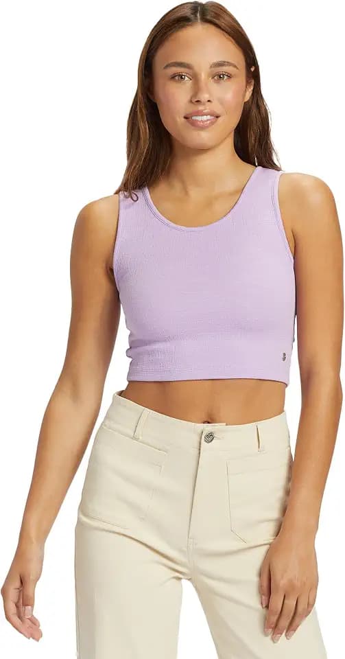 Roxy Women's Good Keepsake Cropped Tank, Cutout Crop Top