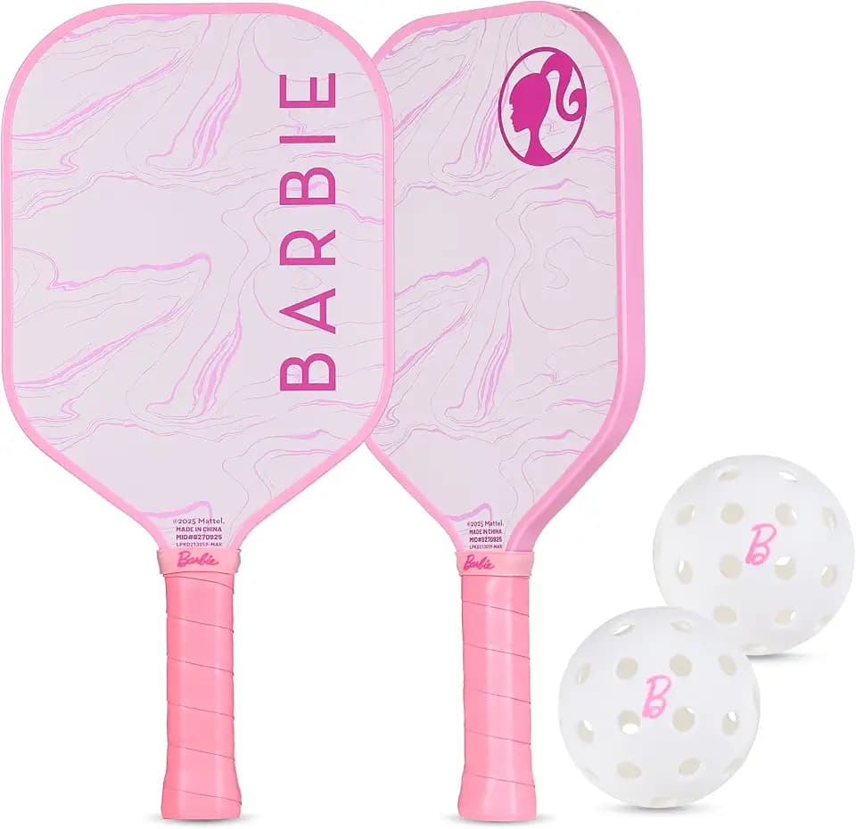 Pickleball Set 2-Player, Fiberglass Paddles