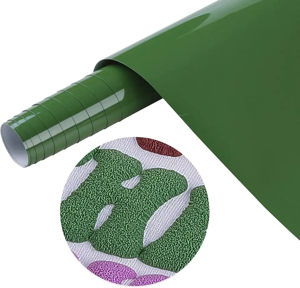 Tintnut Medium Forest Green Puff HTV Vinyl Roll,10"x6ft Iron on Vinyl