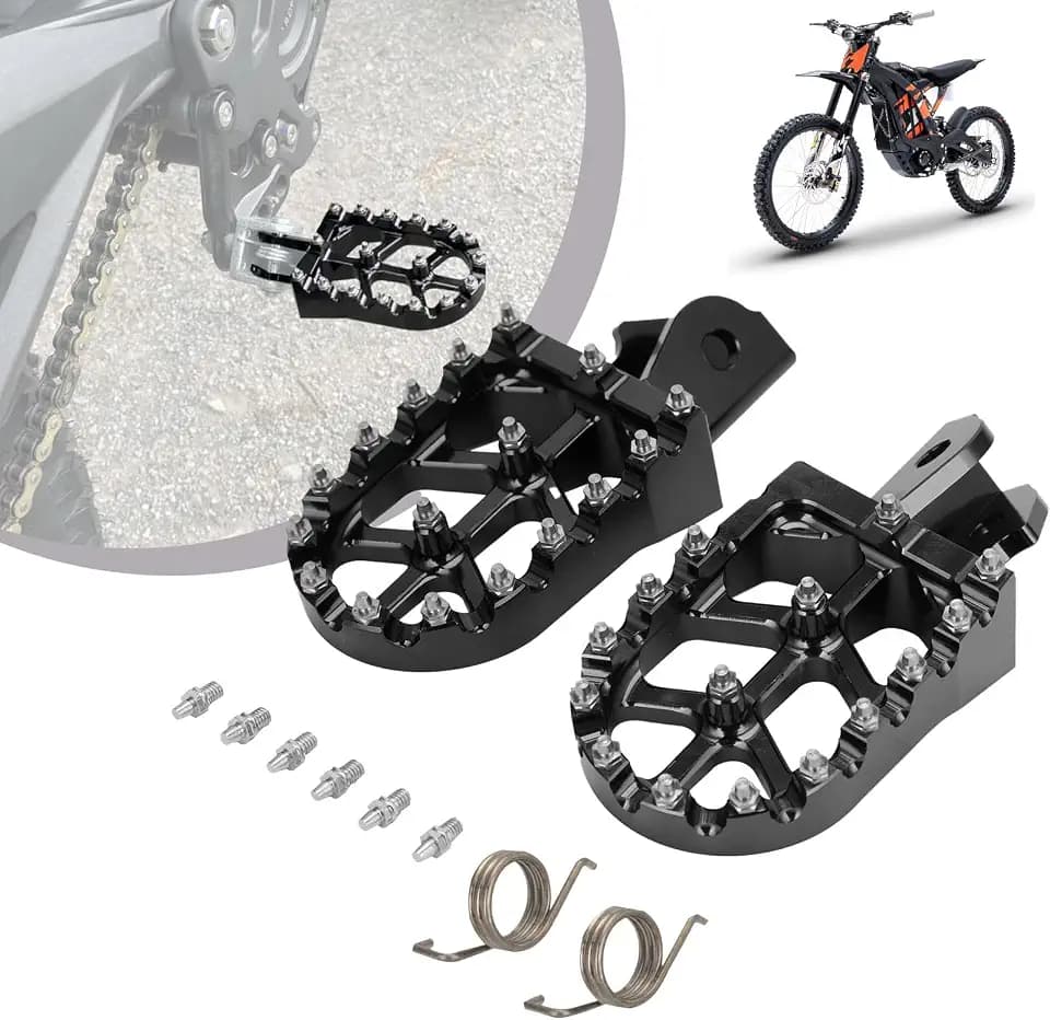 Dirt Bike Fußrasten,Motorrad Fußrasten CNC Aluminiumlegierung Schwarz