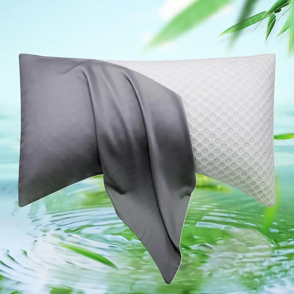 Cooling Side Sleeper Curved Pillowcase Queen 1 Pack 20 * 30 Dark Grey