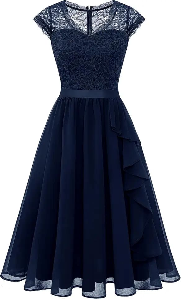Wedtrend Women's Bridesmaid Dresses Short Prom Dress Ruffle Semi Formal Cocktail Dresses Floral Homecoming Dress