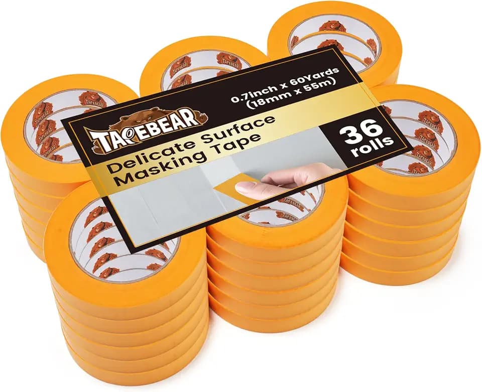 TAPEBEAR Delicate Surface Masking Tape 0.7" x 60Yard Washi Tape