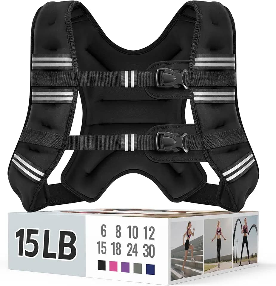 Zeerun Weighted Vest, 6/8/10/12/15/18/20/24/30LB for Men Women