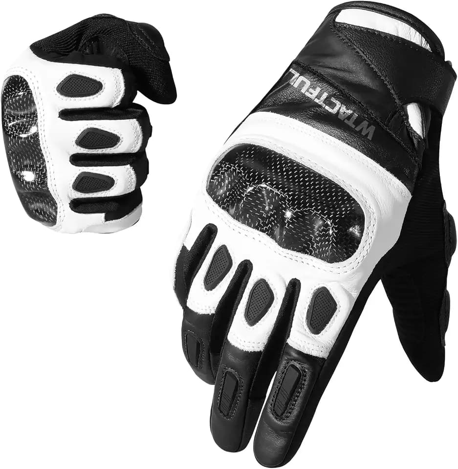 WTACTFUL Motorradhandschuhe aus Ziegenleder aus Carbon für ultimativen Schutz und Komfort