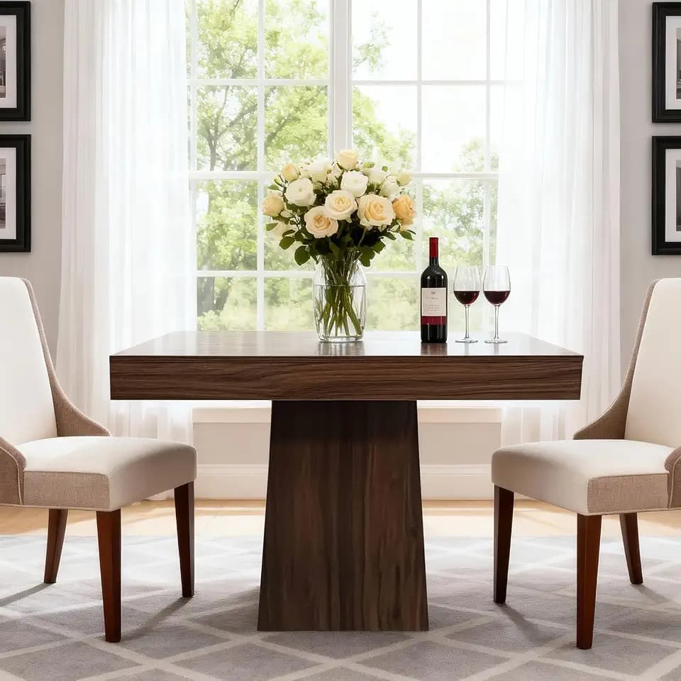 GarveeHome Square Dining Table for 4, 31.5'' Small Kitchen Table