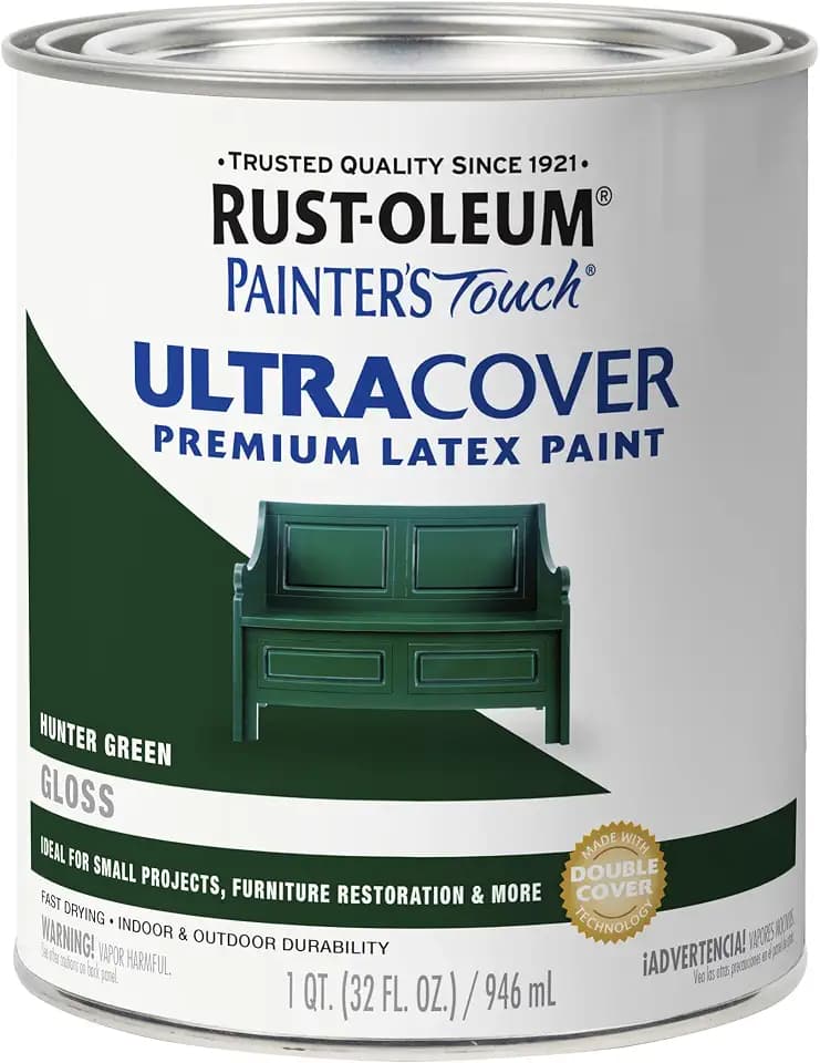 Rust-Oleum Painter's Touch Latex Brush On Paint, Gloss Hunter Green