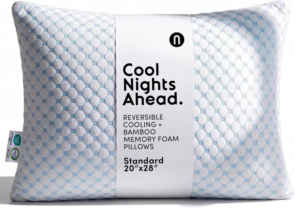 Nestl Cooling Memory Foam Pillow, Standard