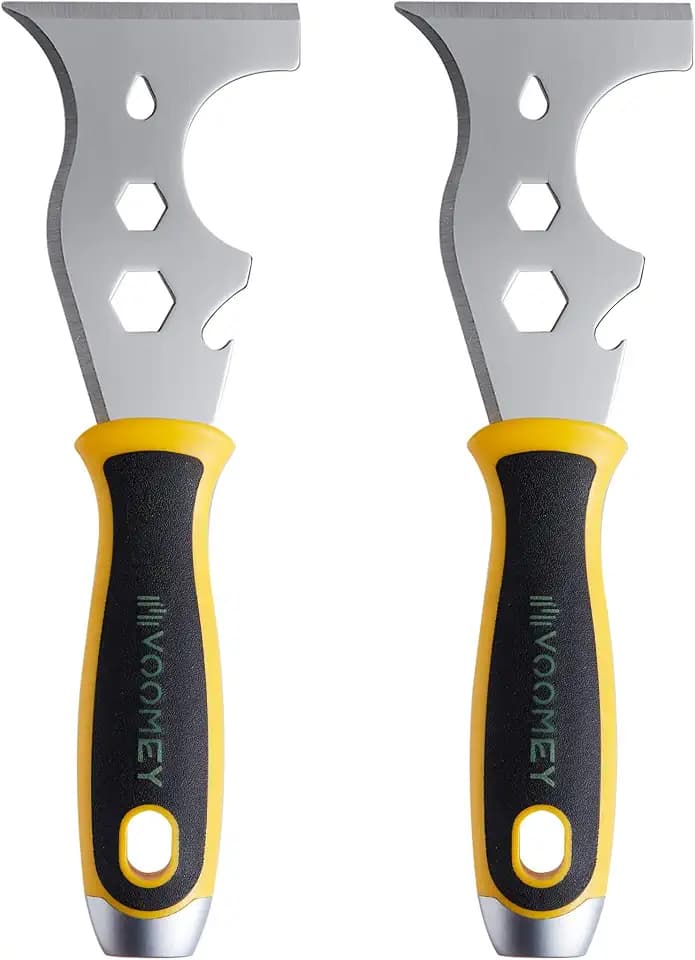 VOOMEY 12-in-1 Putty Knife, 2 Pack Paint Scraper Tool