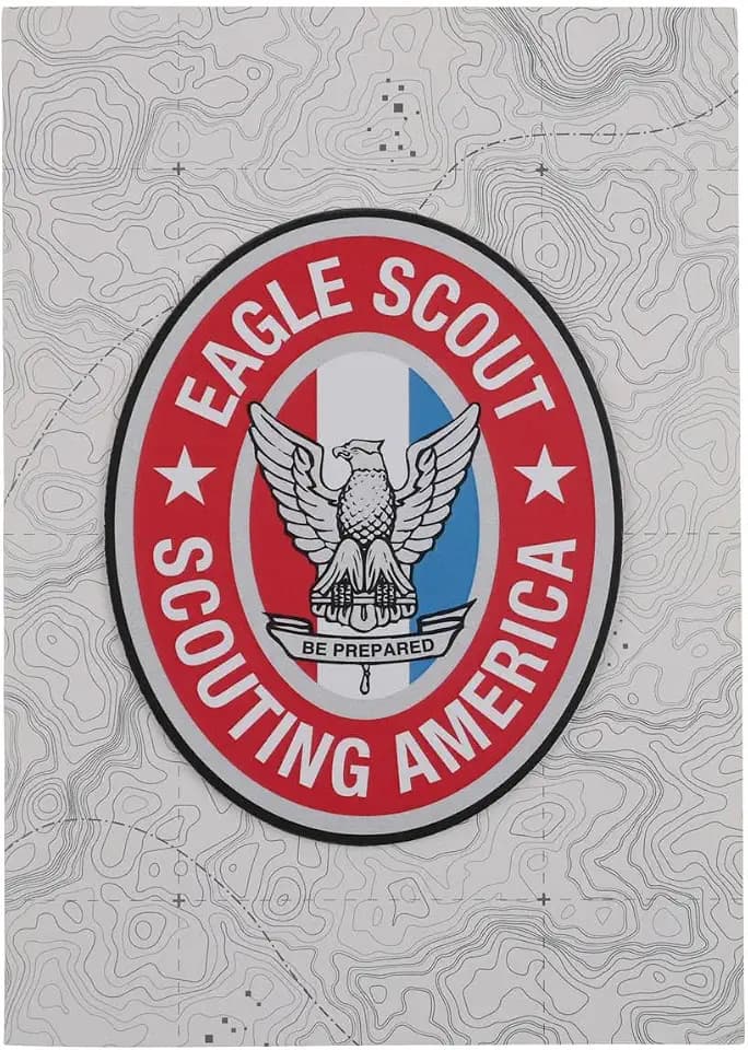 Scouting America Eagle Scout Congratulations Card with logo