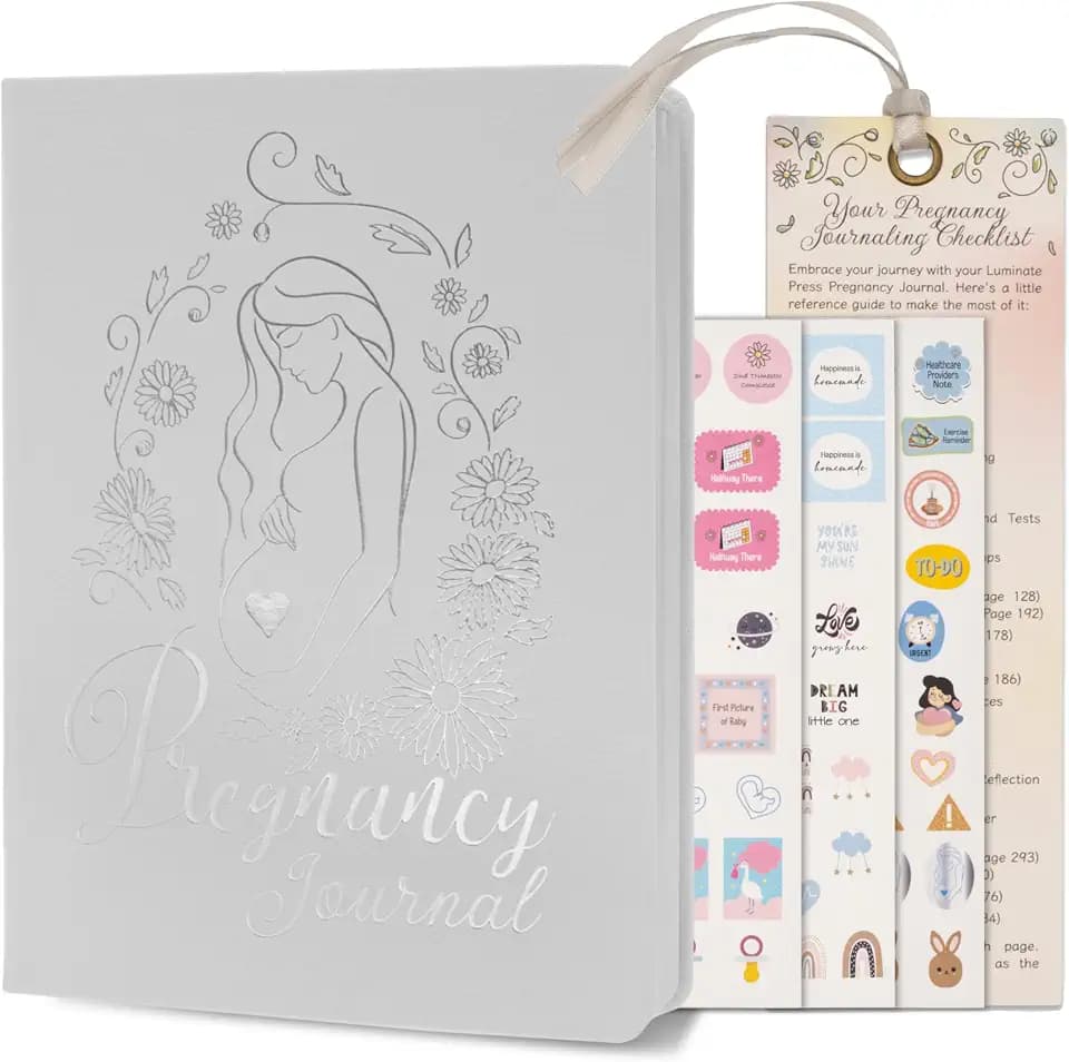 Keepsake Pregnancy Journal with Weekly Guides, Milestones and Gift-Ready Packaging - Perfect Pregnancy Journal for First Time Moms 2024 Edition Undated - Beautiful Expecting Mom & First Time Mom Gifts