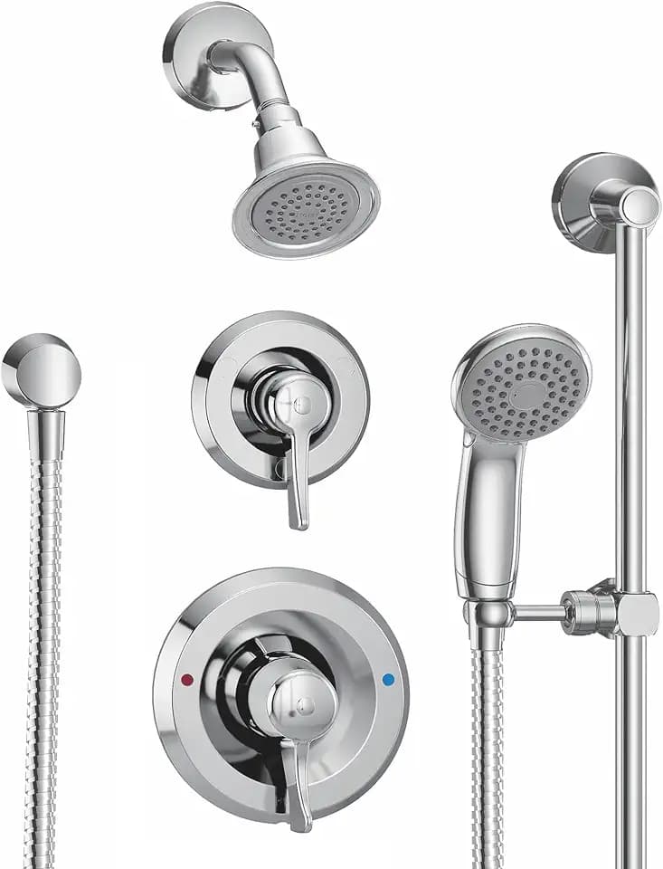 Moen T8342EP15 Commercial Posi-Temp Pressure Balancing Eco-Performance Shower and Handshower Trim, Valve Required,s, Chrome