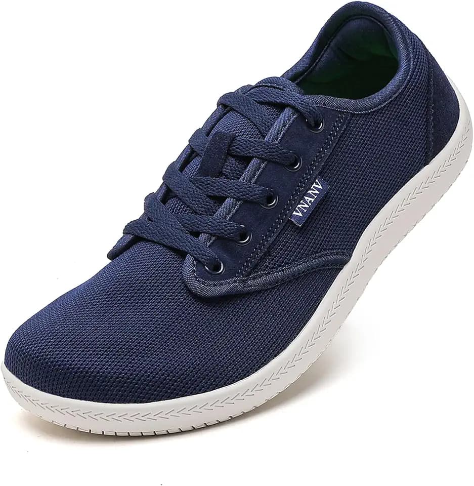 Men's Barefoot Shoes Wide Toe Box | Minimalist Zero Drop Sneakers for Walking & Gym | Breathable Mesh Cross Training Footwear | Lightweight Natural Feel for Balance & Posture