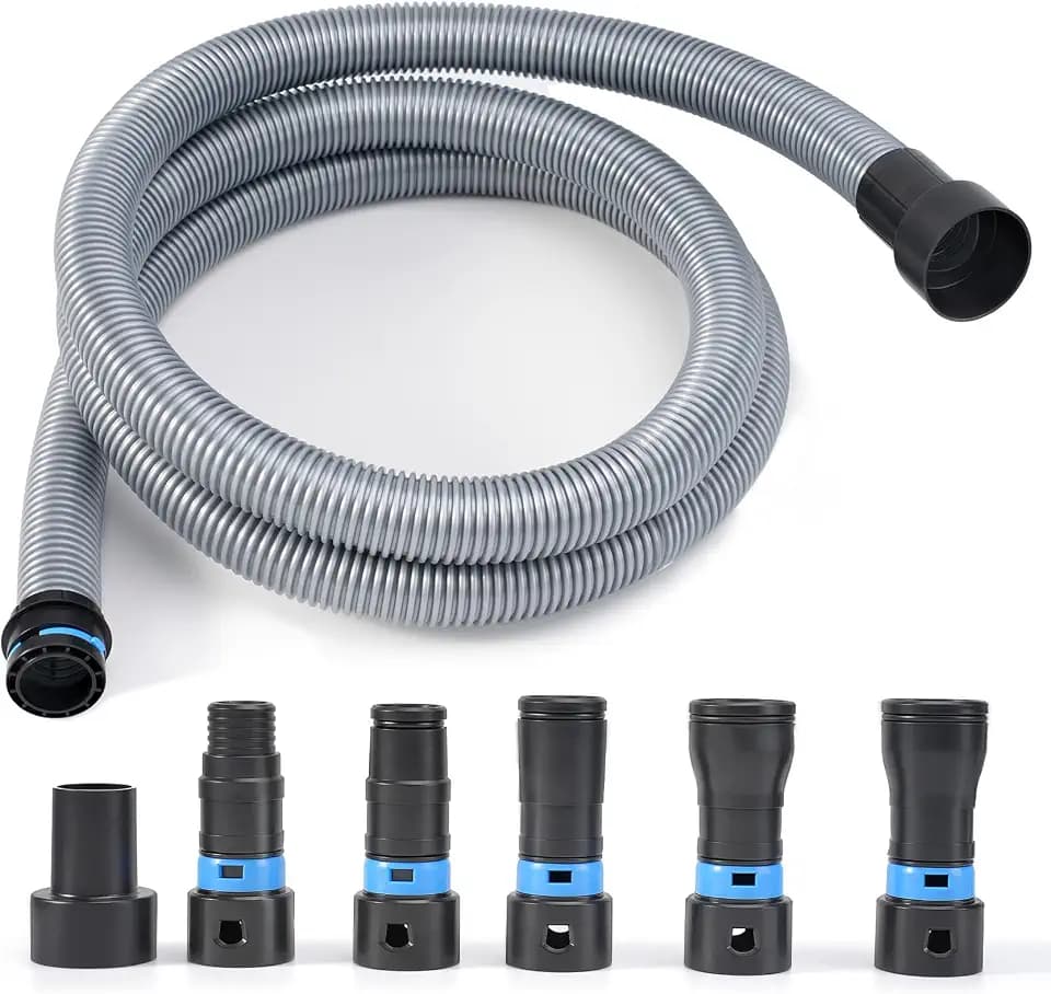 10 FT Shop Vac Hose Kit 2-1/4 Inch Dust Collection Extension Hose Tools