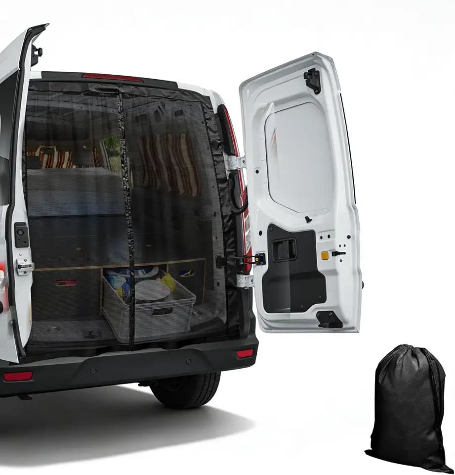 Moskitonetz Van mit Magnetismus, Fliegengitter Sonnenschutz Auto Schiebetür Hecknetz Fliegengitter für Benz Vito, für Ford Transit Custom, für Opel/Vauxhall Vivaro (Für Hintertür, 155 * 150cm)
