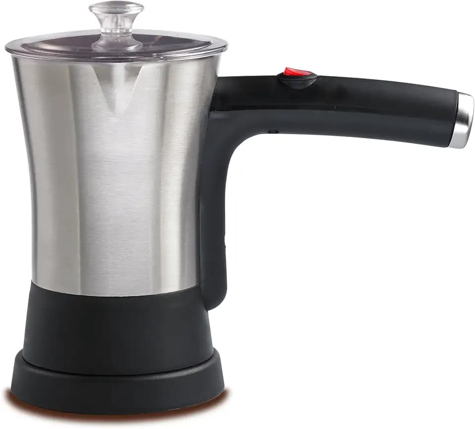 Brentwood Appliances TS-117S Electric Turkish Coffee Maker, 4-Cup, Stainless Steel/Black