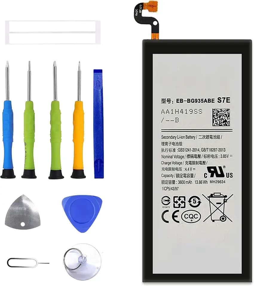 EB-BG935ABE Ersatz Akku Für Samsung Galaxy S7 Edge SM-G935F, SM-G935FD Ersatzbatterie with Werkzeugsatz