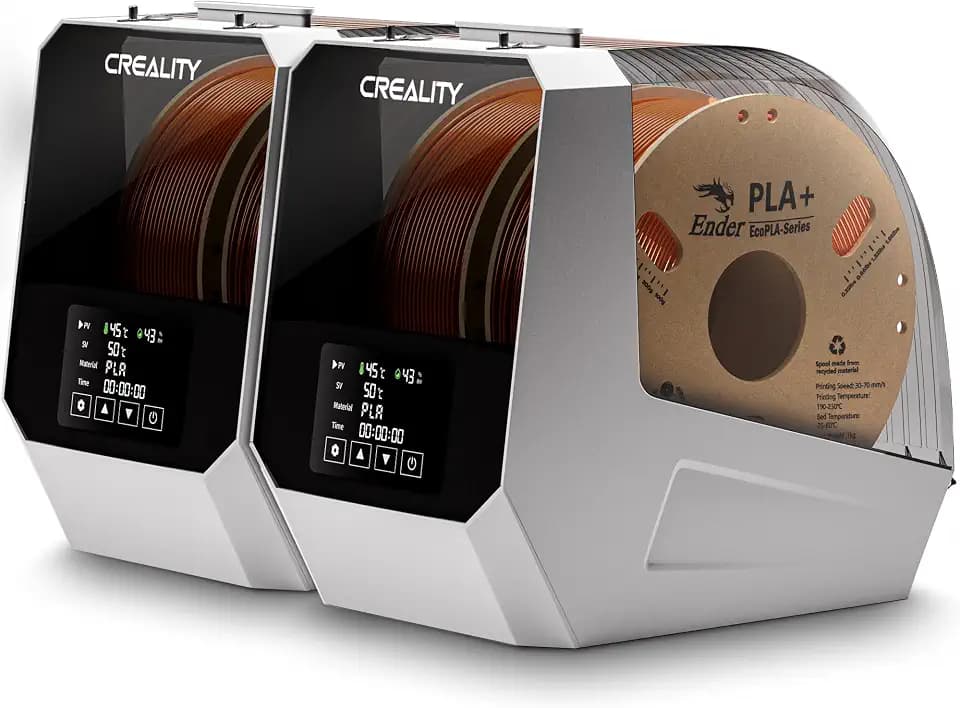 2024 Official Space Pi Filament Dryer Plus 2PCS, 4 Spools 3D Printer Filament Dry Box with 360° PTC Fast Heating, 4'' LCD Touch Screen, One Key Set Filament dehydrator for PLA PETG