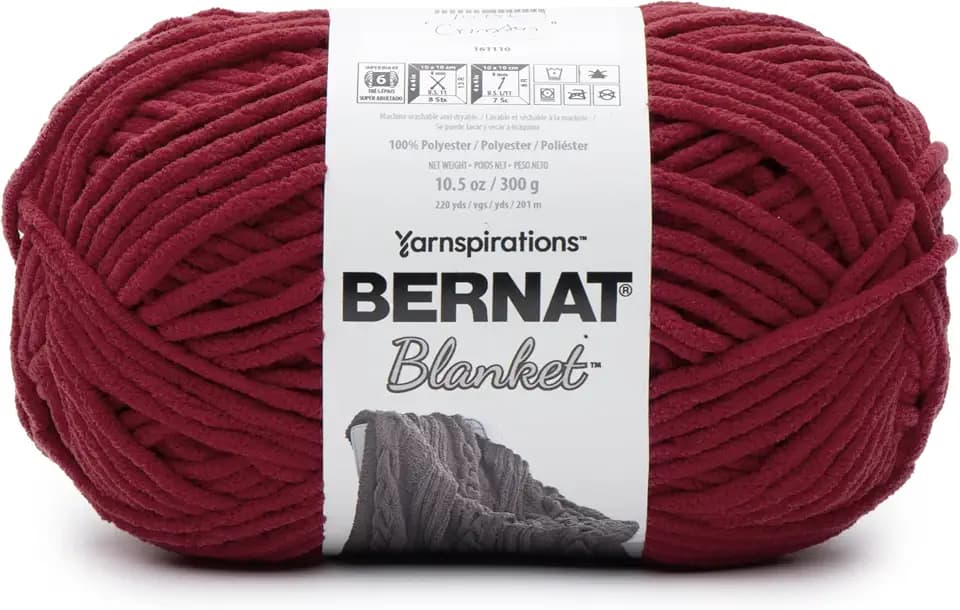 BERNAT BLANKET BB, CRIMSON