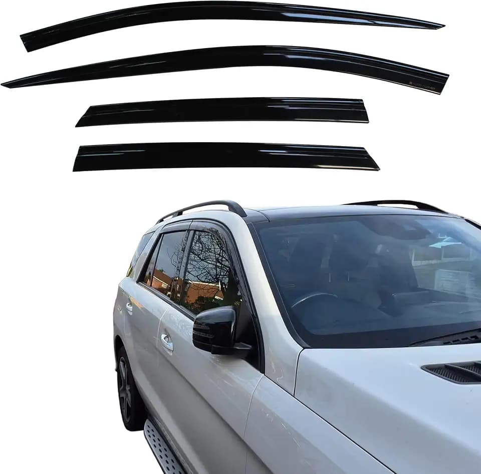 AUTO CLOVER Windabweiser Set für Mercedes M-Klasse ML/GLE W166 2011-2018