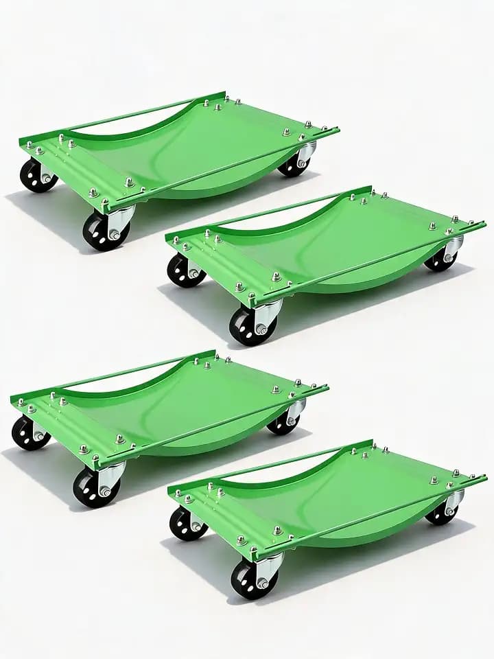 Car Dolly Set of 4, Heavy Duty 10,000 lbs Capacity Max Vehicle Wheel Dolly
