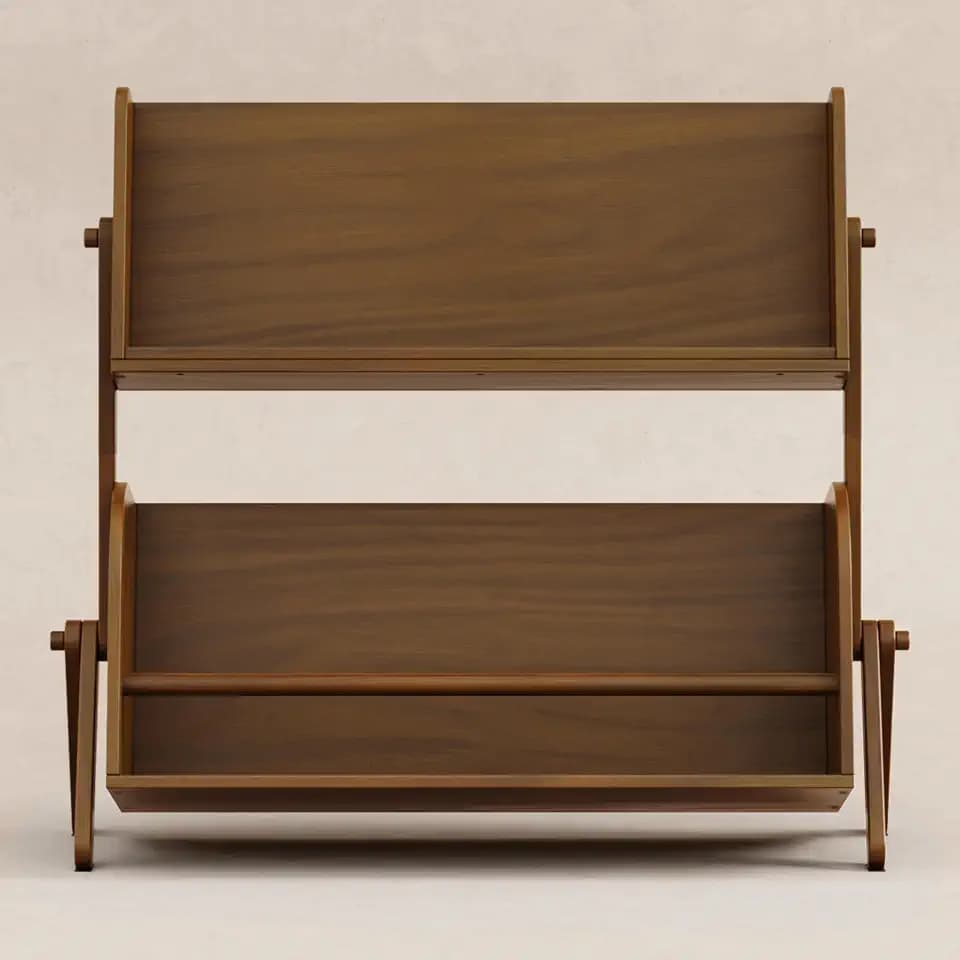 Babyletto Kids Tally Storage and Bookshelf in Natural Walnut