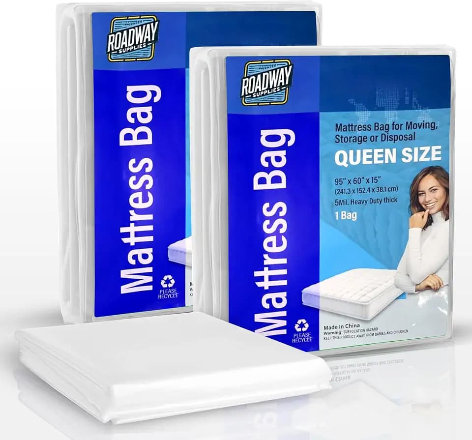 Matt-Cover - Heavy-Duty Mattress Bag Queen - 5 Mil Thick Reusable Protector, 2 Pack
