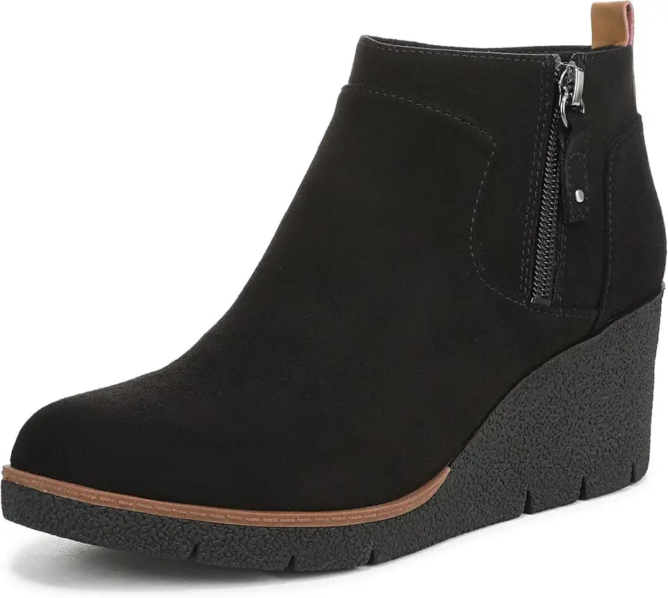 Dr. Scholl's Shoes Women's Bianca Wedge Boot, Comfortable Ankle Booties