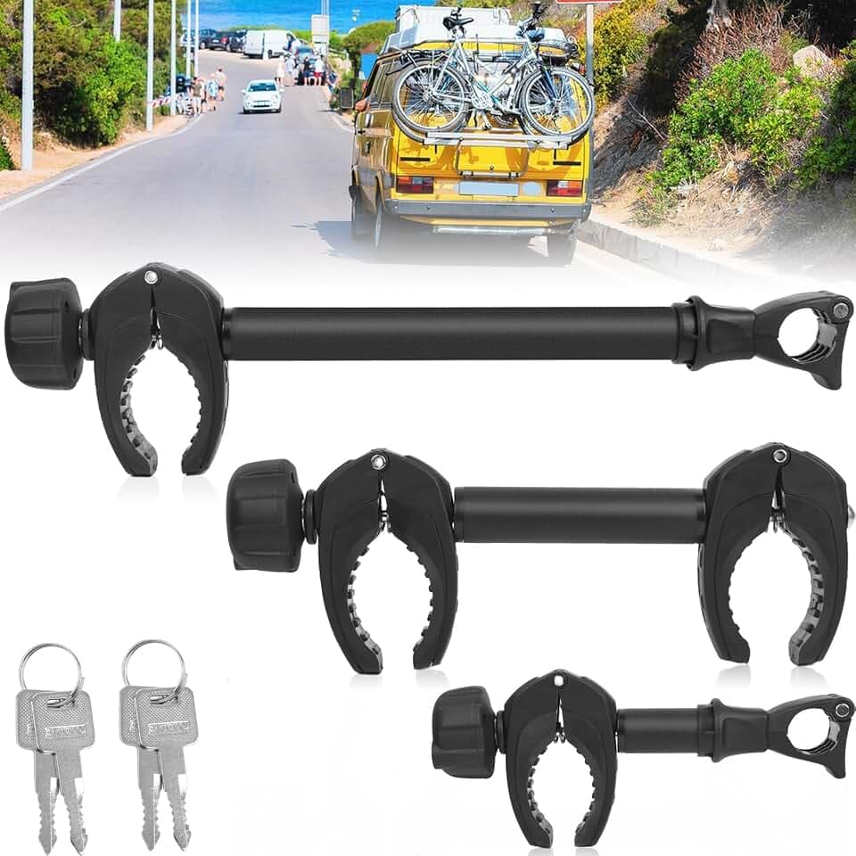 Alu Rahmenhalter für Fahrradträger 3 Stück 25CM + 32CM + 45CM Länge