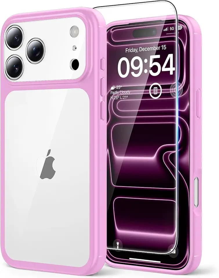 TAURI for iPhone 18 Pro Case/for iPhone 17 Pro Case, Pink